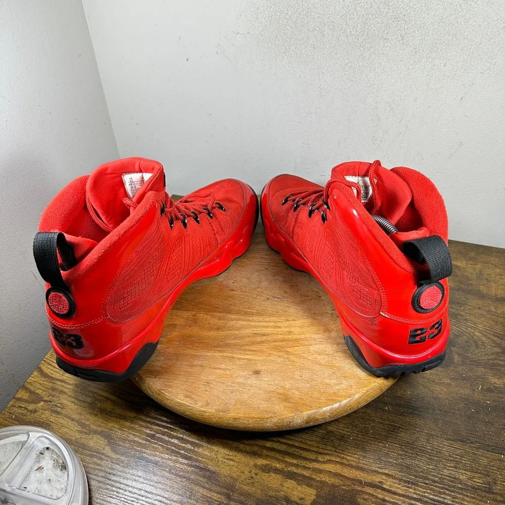 Jordan 9 Retro Chile Red Mens Size 13 Red Black CT8019-600 Basketball Shoes